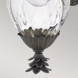 Elstead Lighting Plantation kinkiet zewnętrzny 1x40 W czarny HK-PLANTATION-S-MB