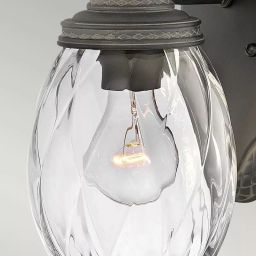 Elstead Lighting Plantation kinkiet zewnętrzny 1x40 W czarny HK-PLANTATION-S-MB