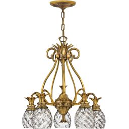 Elstead Lighting Plantation lampa wisząca 5x60 W oksydowany mosiądz HK-PLANTATION5-BB