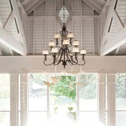 Elstead Lighting Plymouth lampa wisząca 15x40 W brązowa HK-PLYMOUTH15
