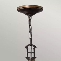 Elstead Lighting Plymouth lampa wisząca 3x40 W brązowa HK-PLYMOUTH3