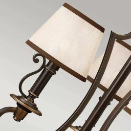 Elstead Lighting Plymouth lampa wisząca 3x40 W brązowa HK-PLYMOUTH3