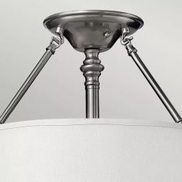 Elstead Lighting Sussex lampa podsufitowa 3x60 W nikiel HK-SUSSEX-SF