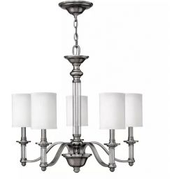 Elstead Lighting Sussex lampa wisząca 5x40 W nikiel HK-SUSSEX5