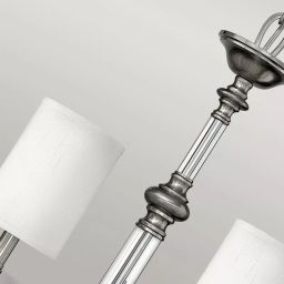 Elstead Lighting Sussex lampa wisząca 9x40 W nikiel HK-SUSSEX9