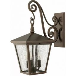 Elstead Lighting Trellis kinkiet zewnętrzny 3x60 W brązowy HK-TRELLIS2-M