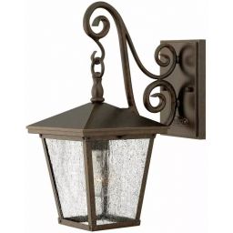 Elstead Lighting Trellis kinkiet zewnętrzny 1x60 W brązowy HK-TRELLIS2-S