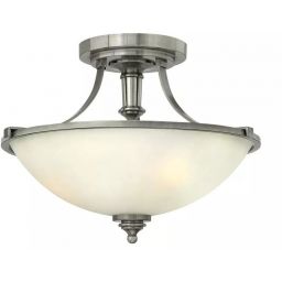 Elstead Lighting Truman lampa podsufitowa 3x60 W nikiel HK-TRUMAN-SF