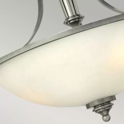Elstead Lighting Truman lampa podsufitowa 3x60 W nikiel HK-TRUMAN-SF