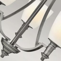 Elstead Lighting Truman lampa wisząca 3x60 W nikiel HK-TRUMAN3