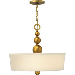 Elstead Lighting Zelda lampa wisząca 3x60 W vintage mosiądz HK-ZELDA-P-B-VS