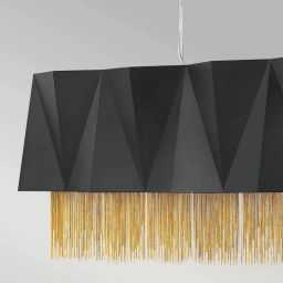 Elstead Lighting Zuma lampa wisząca 6x60 W czarna/złota HK-ZUMA-ISLE-SBG