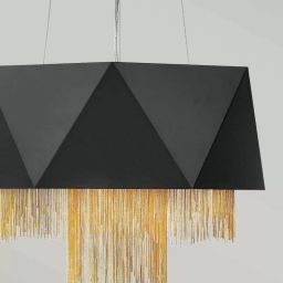 Elstead Lighting Zuma lampa wisząca 6x60 W czarna/złota HK-ZUMA6-SBG