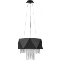 Elstead Lighting Zuma lampa wisząca 6x60 W czarna/srebrna HK-ZUMA6-SBS
