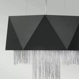 Elstead Lighting Zuma lampa wisząca 6x60 W czarna/srebrna HK-ZUMA6-SBS