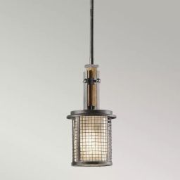Elstead Lighting Ahrendale lampa wisząca 1x60 W brązowa KL-AHRENDALE-MP