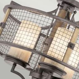 Elstead Lighting Ahrendale lampa wisząca 3x60 W brązowa KL-AHRENDALE3
