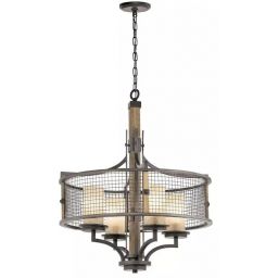 Elstead Lighting Ahrendale lampa wisząca 4x60 W brązowa KL-AHRENDALE4