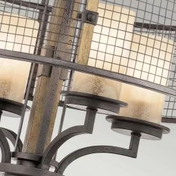 Elstead Lighting Ahrendale lampa wisząca 4x60 W brązowa KL-AHRENDALE4