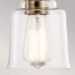 Elstead Lighting Aivian lampa wisząca 1x60 W mosiądz KL-AIVIAN-P-WBR