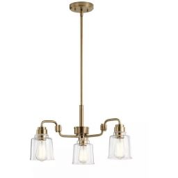Elstead Lighting Aivian lampa wisząca 3x60 W mosiądz KL-AIVIAN3-WBR