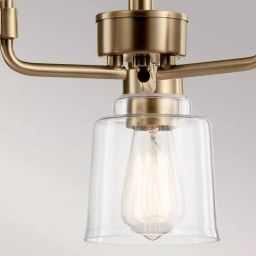 Elstead Lighting Aivian lampa wisząca 3x60 W mosiądz KL-AIVIAN3-WBR