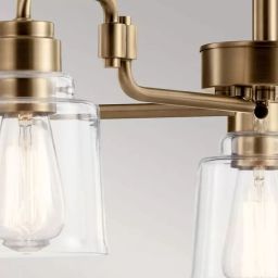 Elstead Lighting Aivian lampa wisząca 5x60 W mosiądz KL-AIVIAN5-WBR