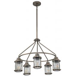 Elstead Lighting Ashland Bay lampa wisząca 5x60 W oksydowany brąz KL-ASHLANDBAY-5P-BU