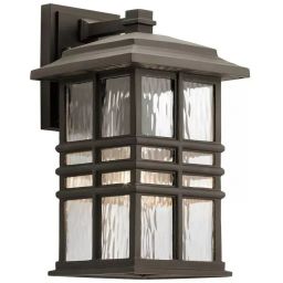 Elstead Lighting Beacon Square kinkiet zewnętrzny 1x60 W brązowy KL-BEACON-SQUARE-M-OZ
