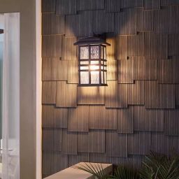Elstead Lighting Beacon Square kinkiet zewnętrzny 1x60 W brązowy KL-BEACON-SQUARE-M-OZ
