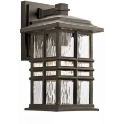 Elstead Lighting Beacon Square kinkiet zewnętrzny 1x60 W brązowy KL-BEACON-SQUARE-S-OZ