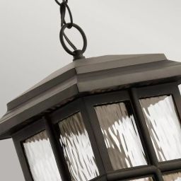 Elstead Lighting Beacon Square lampa wisząca zewnętrzna 1x60 W brązowa KL-BEACON-SQUARE8-OZ