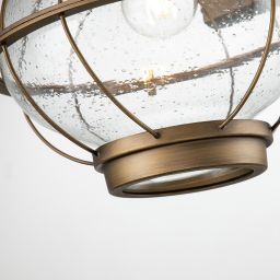 Elstead Lighting Bridge Point kinkiet zewnętrzny 1x60 W mosiądz KL-BRIDGEPOINT-L-NBR