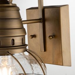 Elstead Lighting Bridge Point kinkiet zewnętrzny 1x60 W mosiądz KL-BRIDGEPOINT-M-NBR