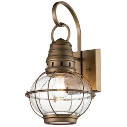 Elstead Lighting Bridge Point kinkiet zewnętrzny 1x60 W mosiądz KL-BRIDGEPOINT-M-NBR
