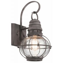 Elstead Lighting Bridge Point kinkiet zewnętrzny 1x60 W postarzany cynk KL-BRIDGEPOINT-M