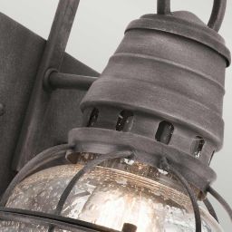 Elstead Lighting Bridge Point kinkiet zewnętrzny 1x60 W postarzany cynk KL-BRIDGEPOINT-S
