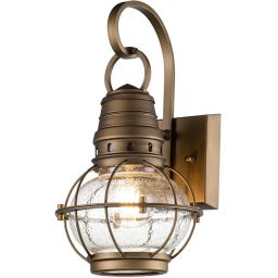 Elstead Lighting Bridge Point kinkiet zewnętrzny 1x60 W mosiądz KL-BRIDGEPOINT-S-NBR