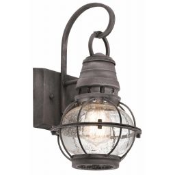 Elstead Lighting Bridge Point kinkiet zewnętrzny 1x60 W postarzany cynk KL-BRIDGEPOINT-S