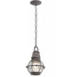 Elstead Lighting Beacon Square lampa wisząca zewnętrzna 1x60 W postarzany cynk KL-BRIDGEPOINT8S