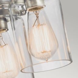 Elstead Lighting Brinley lampa podsufitowa 3x60 W szczotkowany nikiel KL-BRINLEY-F-NI