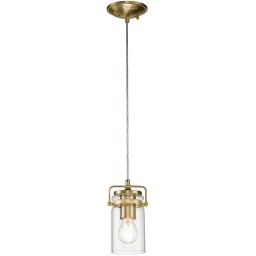 Elstead Lighting Brinley lampa wisząca 1x60 W szczotkowany mosiądz KL-BRINLEY-MP-BB