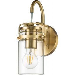Elstead Lighting Brinley kinkiet 1x60 W szczotkowany mosiądz KL-BRINLEY1-BB