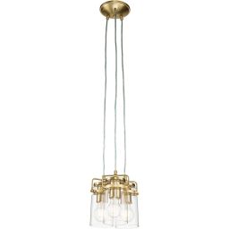 Elstead Lighting Brinley lampa wisząca 3x60 W szczotkowany mosiądz KL-BRINLEY3-BB
