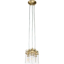 Elstead Lighting Brinley lampa wisząca 3x60 W szczotkowany mosiądz KL-BRINLEY3-BB