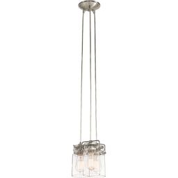 Elstead Lighting Brinley lampa wisząca 3x60 W szczotkowany nikiel KL-BRINLEY3-NI