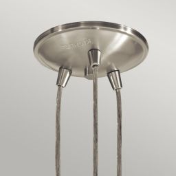 Elstead Lighting Brinley lampa wisząca 3x60 W szczotkowany nikiel KL-BRINLEY3-NI