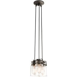 Elstead Lighting Brinley lampa wisząca 3x60 W stary brąz KL-BRINLEY3-OZ