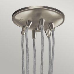 Elstead Lighting Brinley lampa wisząca 6x60 W szczotkowany nikiel KL-BRINLEY6-NI