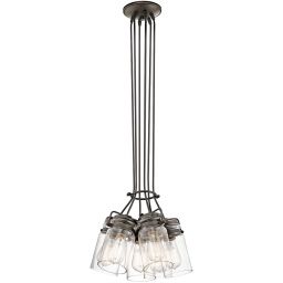Elstead Lighting Brinley lampa wisząca 6x60 W stary brąz KL-BRINLEY6-OZ